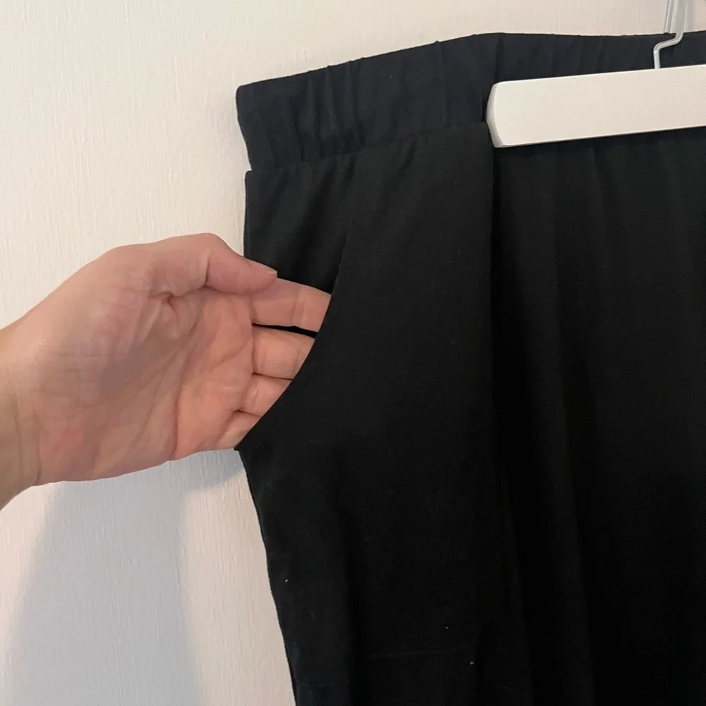 Lucky Brand Pajama Pants Black Soft Drawstring Pockets XL